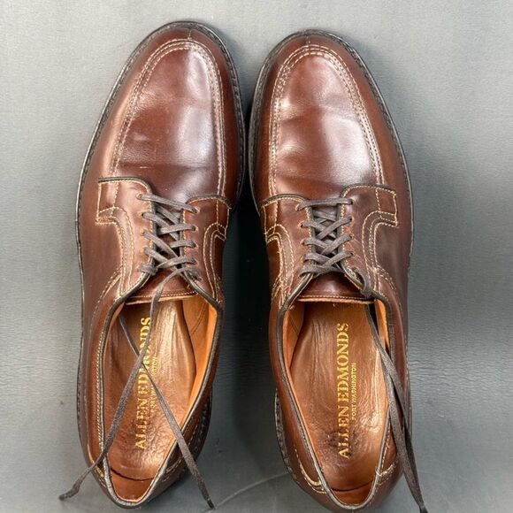 Allen Edmonds Wilbert Comfort oxford Shoe Dark Brown Made in the USA 12 - Picture 6 of 9